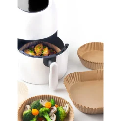 50 moules en papier pour airfryer ronds 16 cm - Ibili