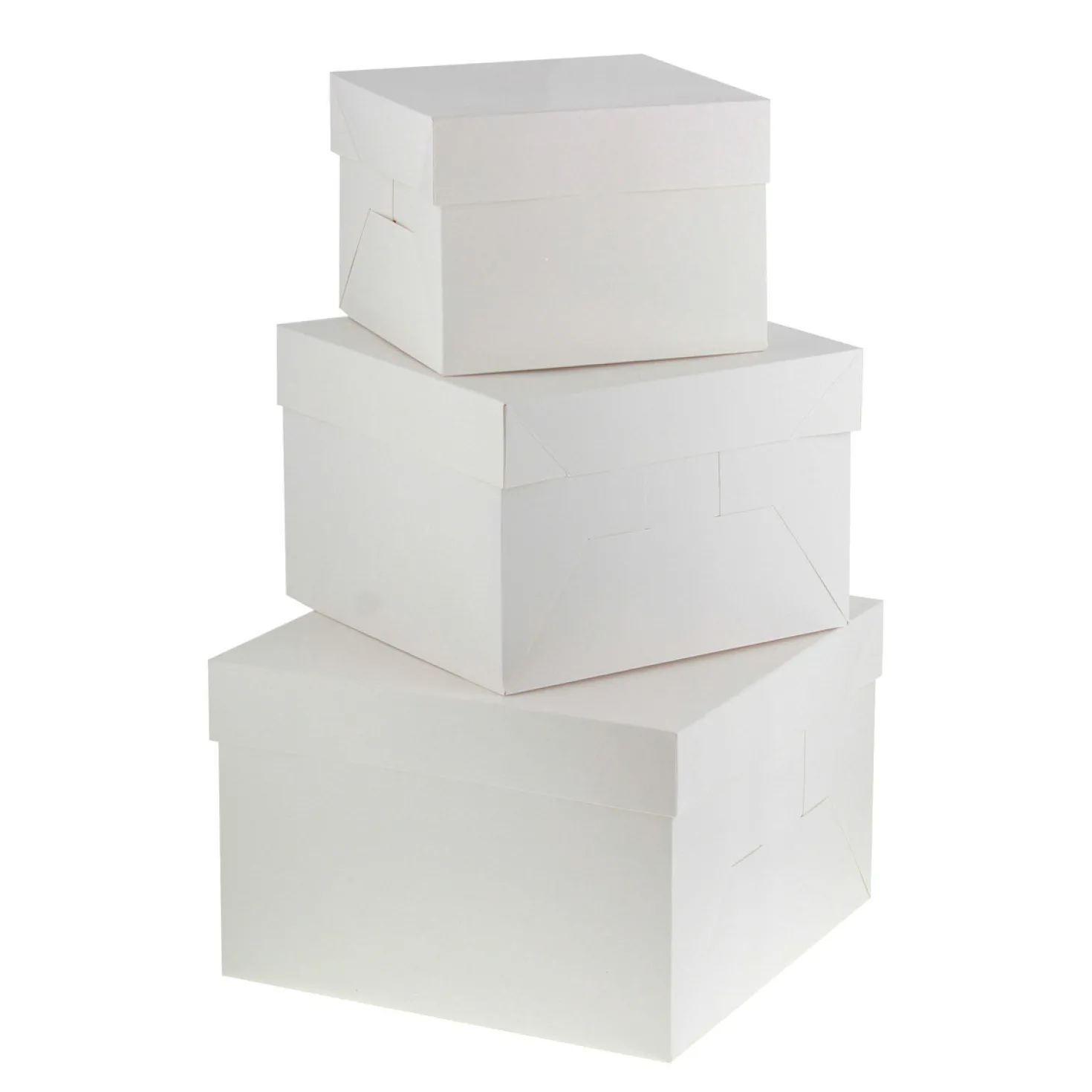 Boîte à gâteaux blanche 20.3 x 20.3 x 20 cm - Patisdécor
