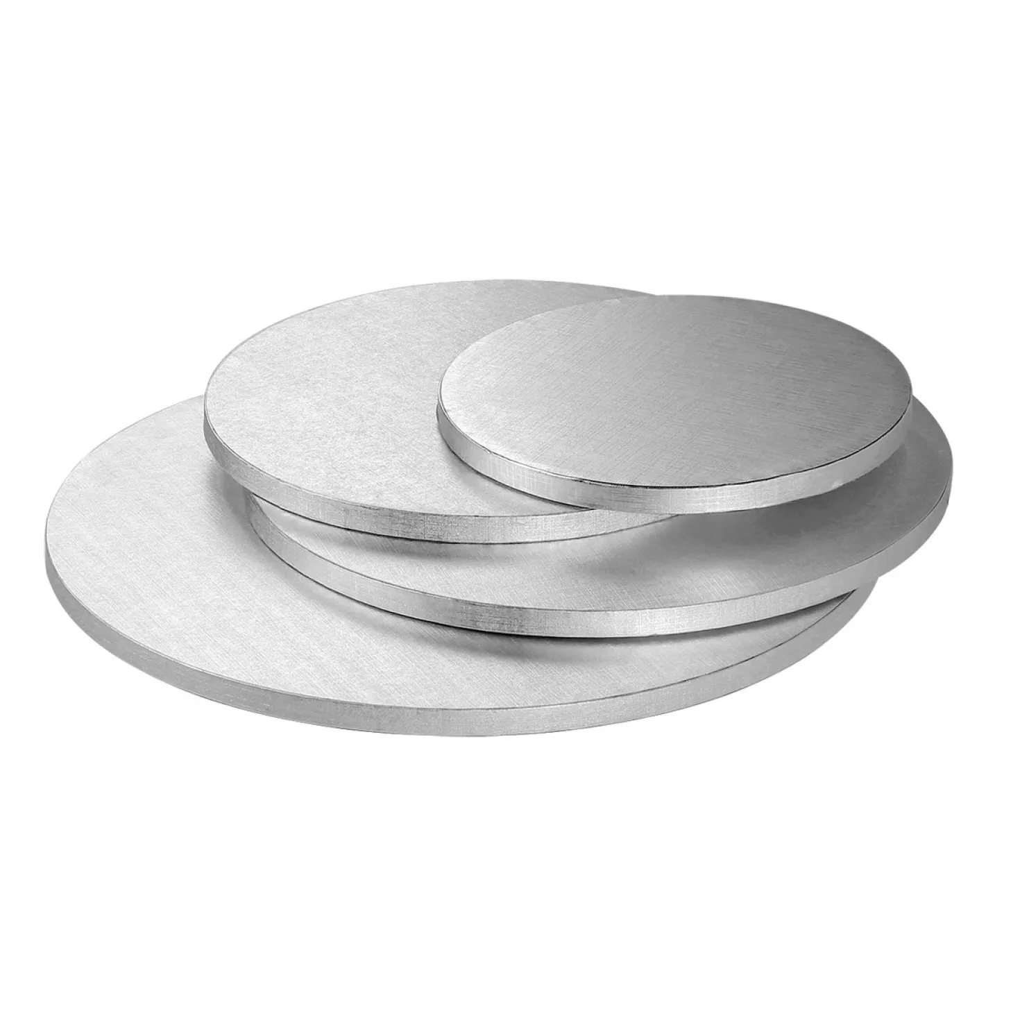 Cake drum : base épaisse pour gâteau ronde argentée 30 cm