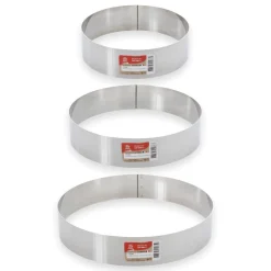 Cercle à mousse en inox 4 parts 16 cm - Alice Délice