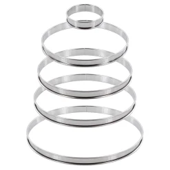 Cercle à tarte en inox 20 cm hauteur 2 cm - Alice Délice