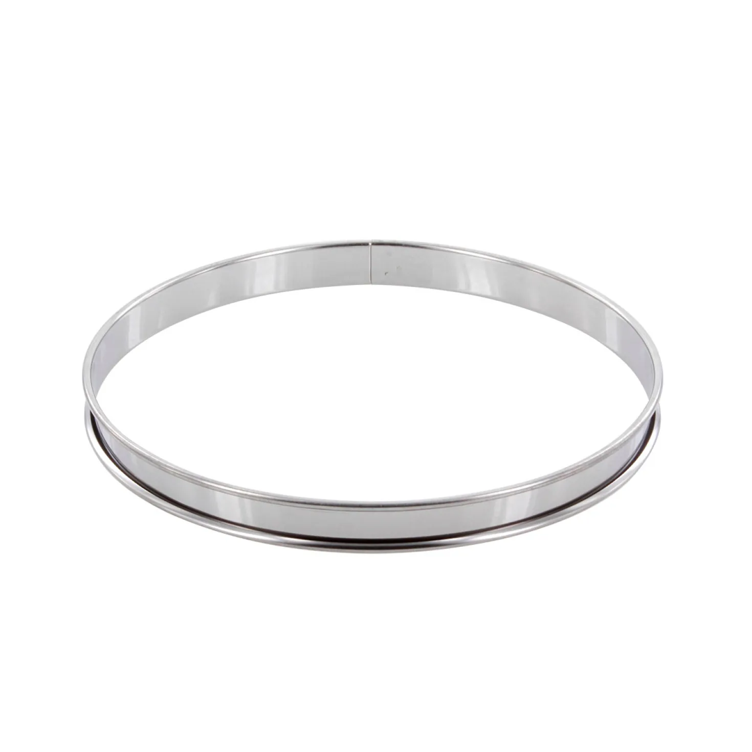 Cercle à tarte en inox 22 cm hauteur 2 cm - Alice Délice