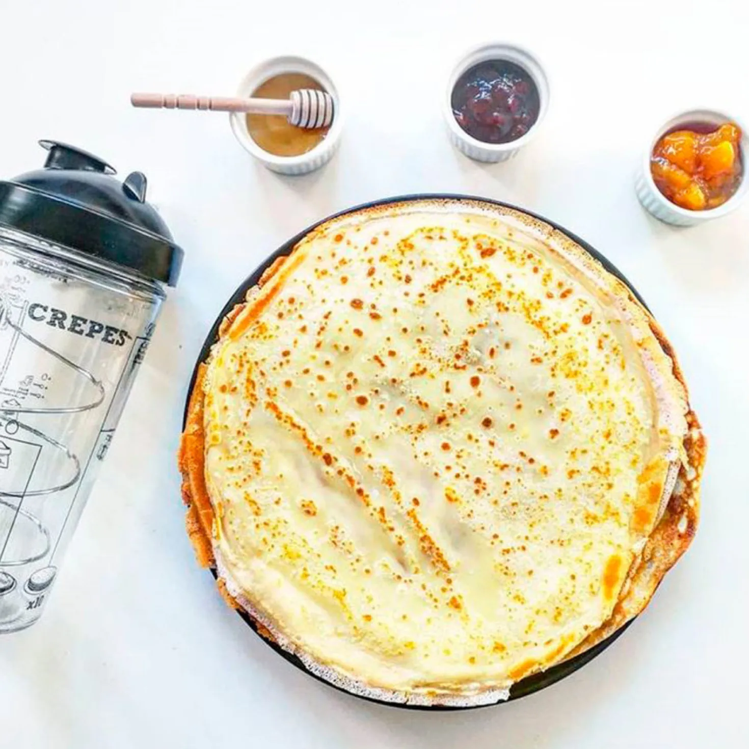 Crêpière revêtue fougère 28 cm + accessoires offerts