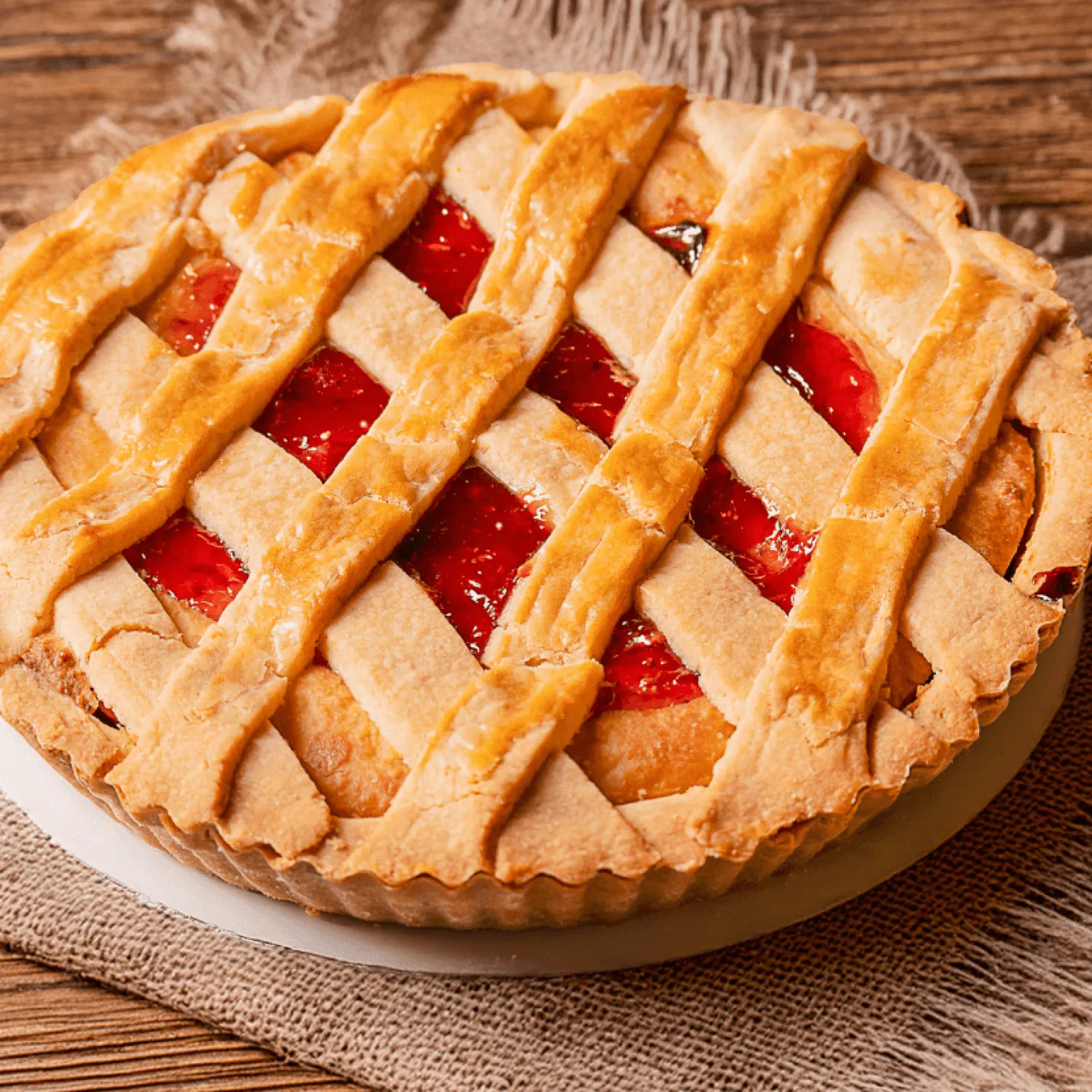 Moule à tarte avec fond fixe en métal anti-adhérent 28 cm -
