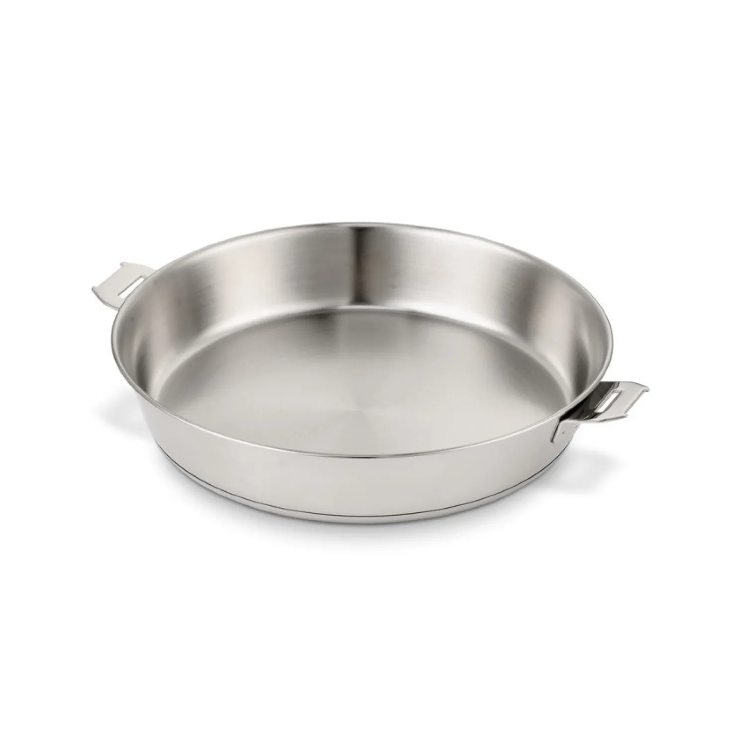 Poêle inox 28 cm avec poignée + produit d'entretien offert