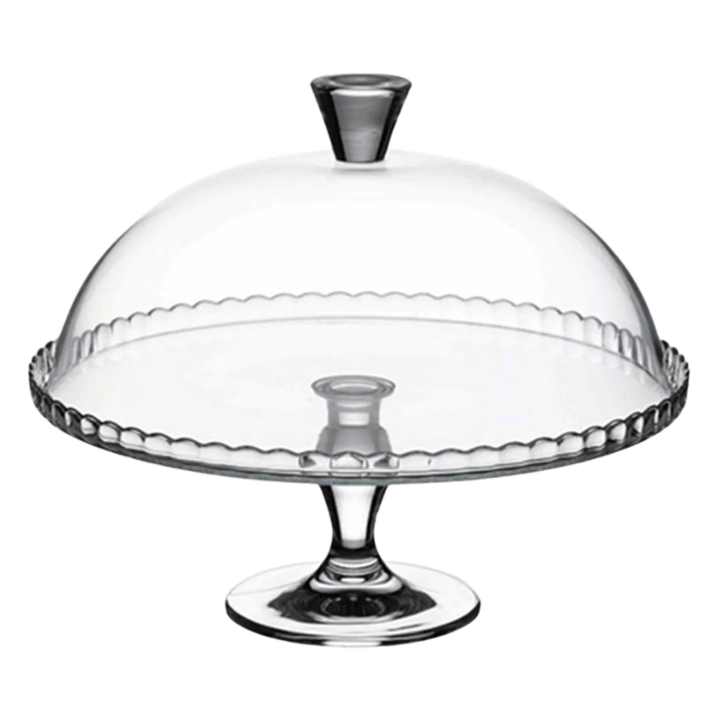 Présentoir à gâteau sur pied avec cloche 32 cm - Pasabahce