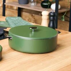 Sauteuse inox La Merveilleuse 28 cm fougère + livre offert