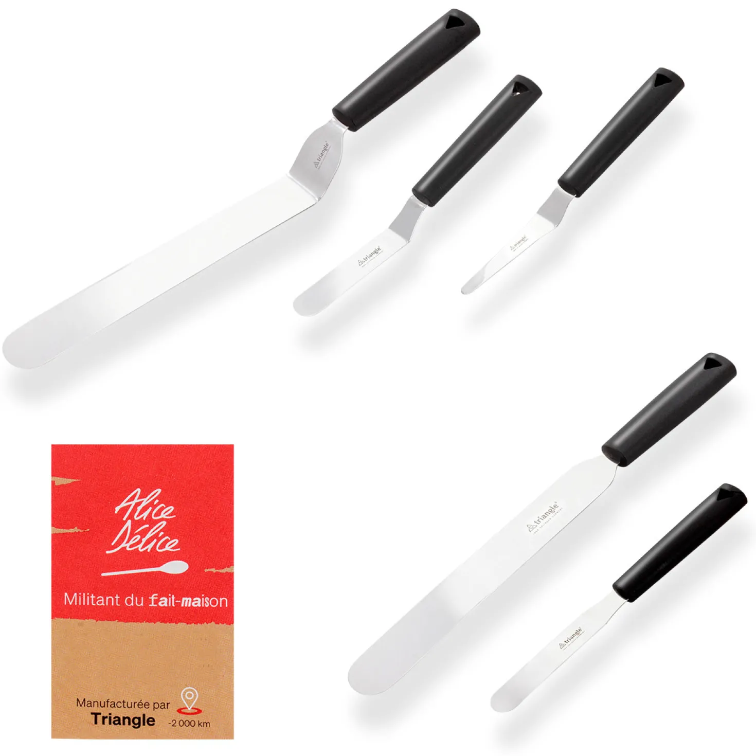 Spatule droite en inox 25 cm - Alice Délice