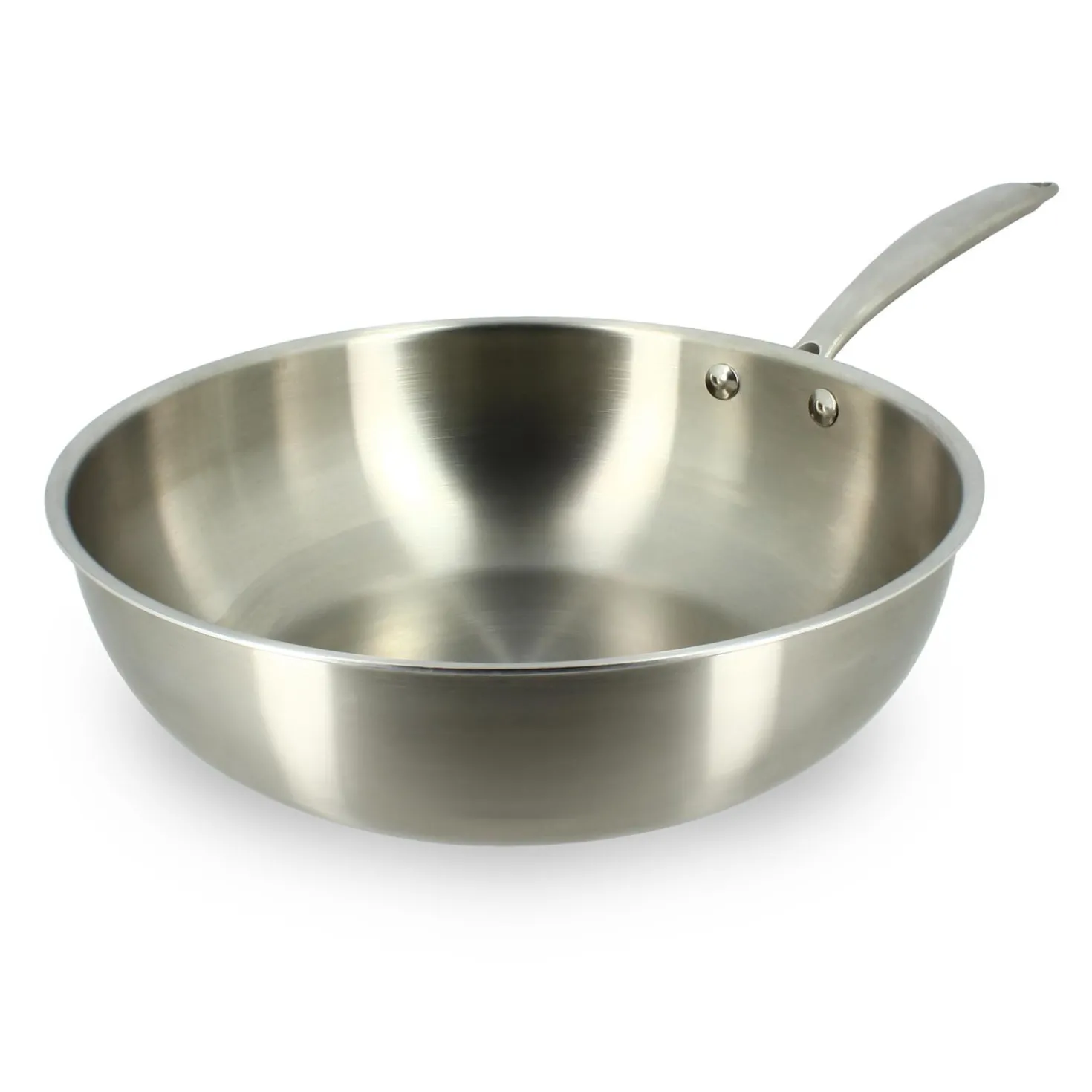 Wok inox sans PFAS Triply 28 cm - Menastyl